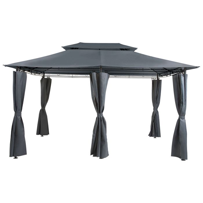 Gazebo 300 x 400 cm Dark Grey COLOS