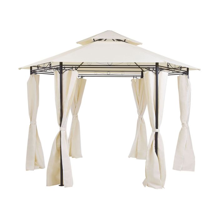 Gazebo âŒ€ 350 cm Beige PORTEL