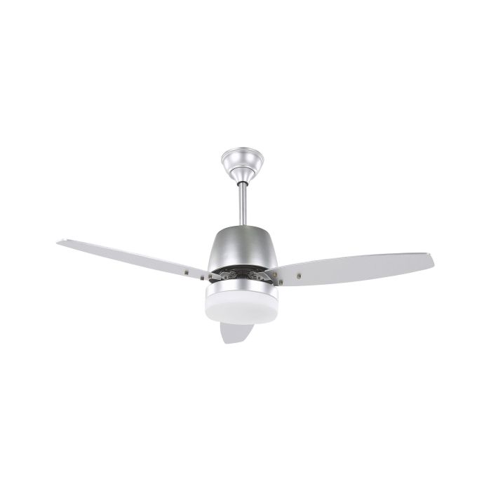 Ceiling Fan with Light Silver MLAVA