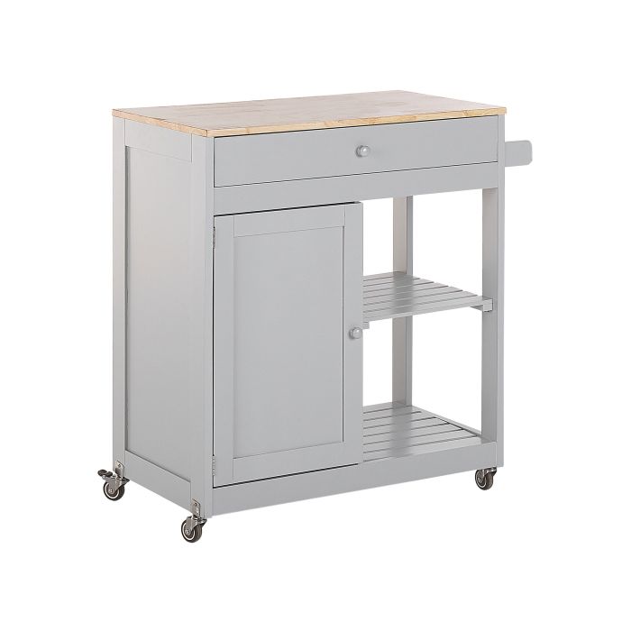 Kitchen Storage Trolley Grey TRAPANI