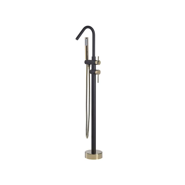 Freestanding Bath Mixer Tap Black Gold VICTORIA