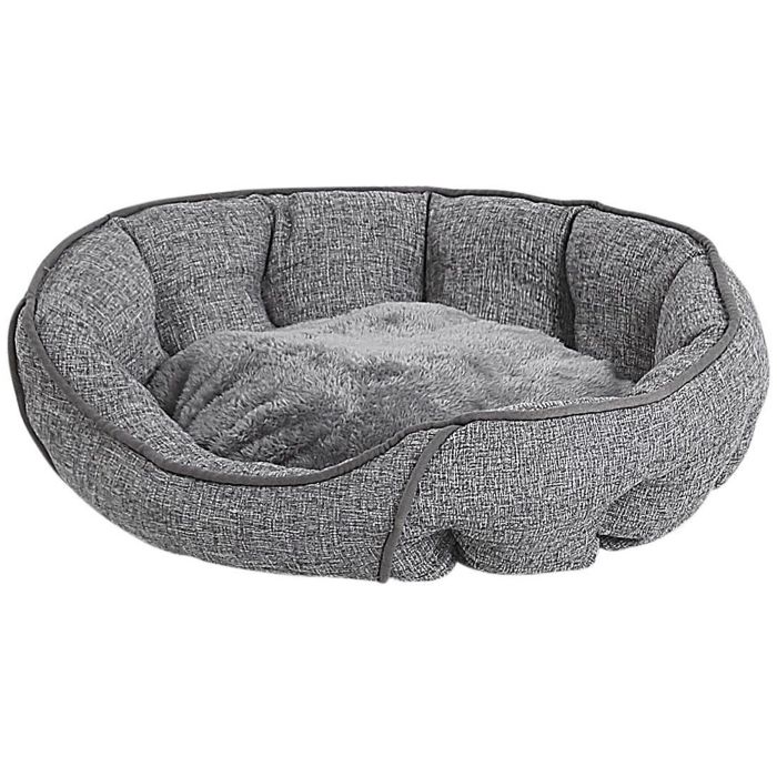 Linen Dog Bed 60 x 50 cm Grey CANDIR