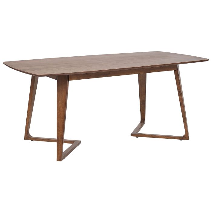Dining Table 180 x 90 cm Dark Wood HUXTER