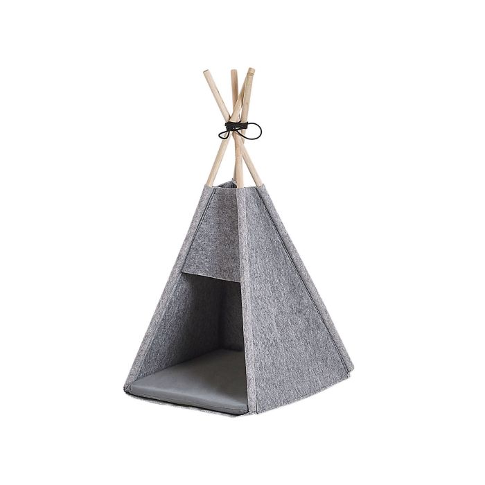 Felt Pet Teepee 35 x 40 cm Grey ULUBEY