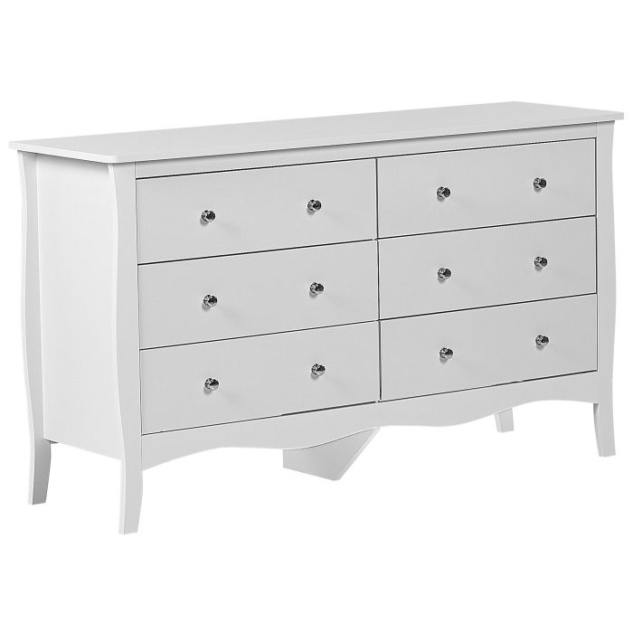 6 Drawer Chest White
