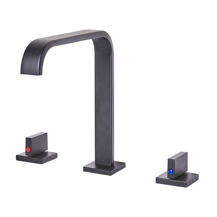 3 Hole Bathroom Basin Tap Black KAGERA