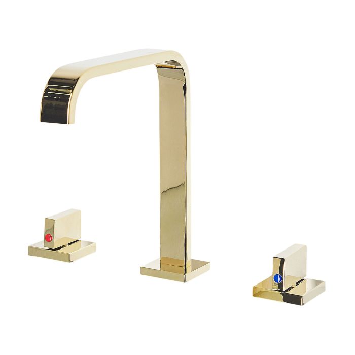 3 Hole Bathroom Basin Tap Gold KAGERA