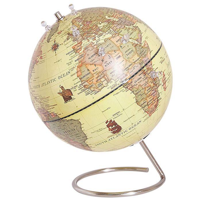 Decorative Globe with Magnets 29cm Yellow