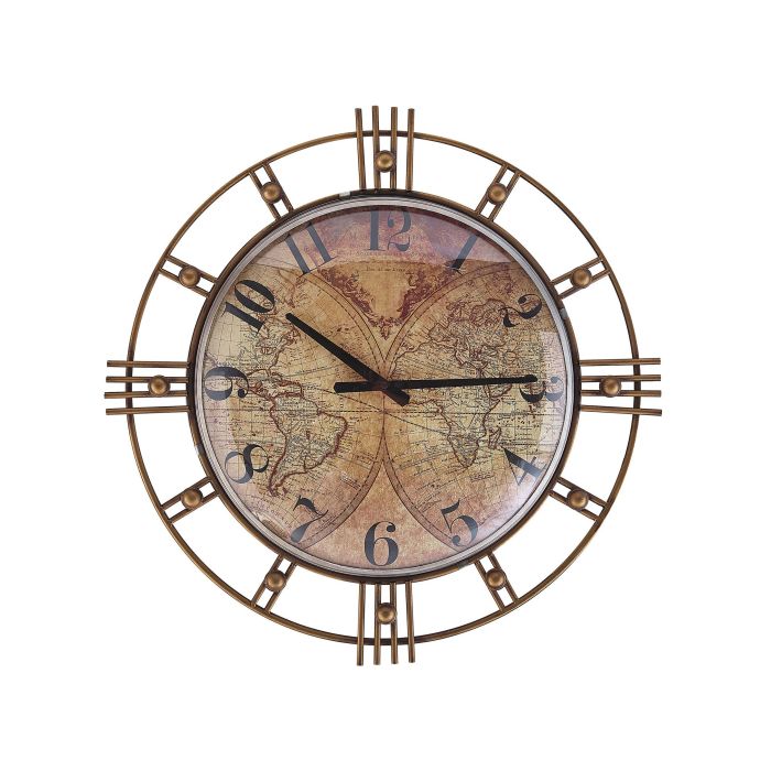Iron Wall Clock Ã¸ 63 cm Gold LANCY