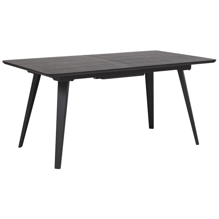 Extending Dining Table 160/200 x 90 cm Black IRVINGTON