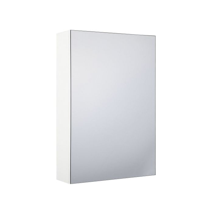 Bathroom Wall Mounted Mirror Cabinet White 40 x 60 cm PRIMAVERA