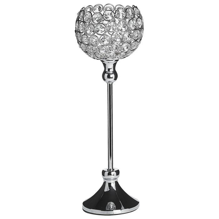 Metal Tealight Holder 27cm Silver