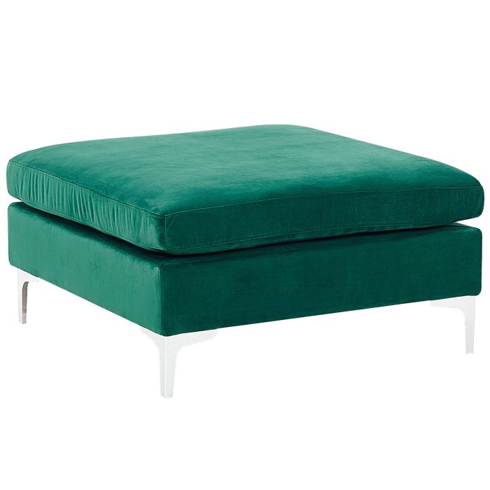 Velvet Ottoman Green EVJA