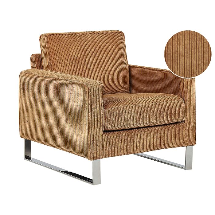Jumbo Cord Armchair Light Brown VIND