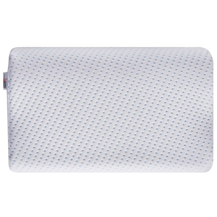 Memory Foam Bed High Profile Pillow 50 x 30 cm White KANGTO