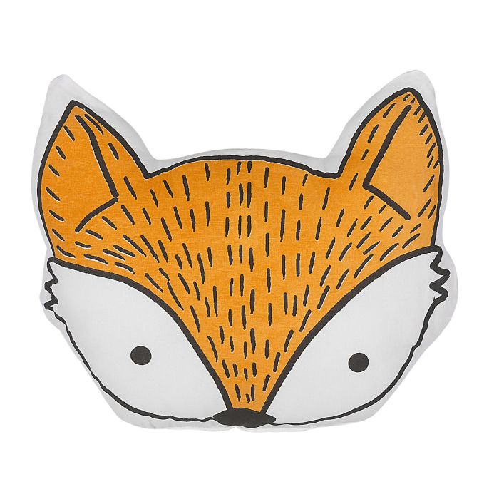 Cotton Kids Cushion Fox 50x40cm Orange