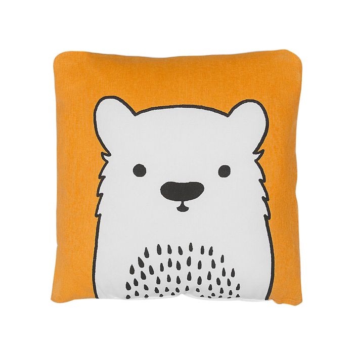 Cotton Kids Cushion Bear 45x45cm Orange
