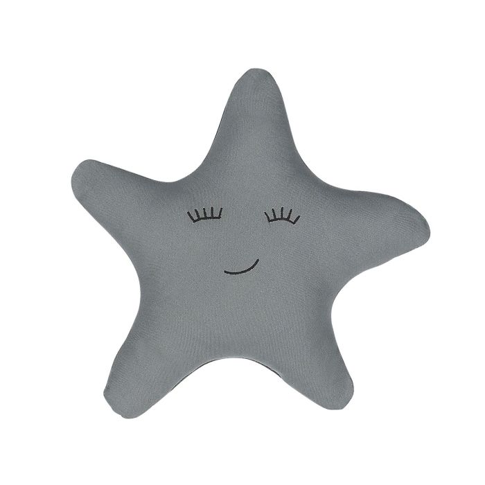 Cotton Kids Cushion Star 40x40cm Grey