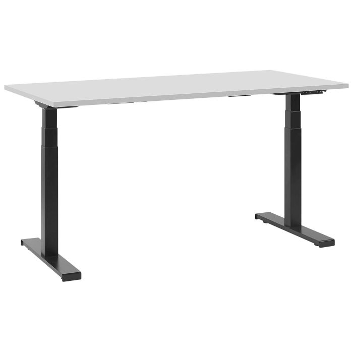 Electric Adjustable Standing Desk 130 x 72 cm Grey and Black DESTIN II