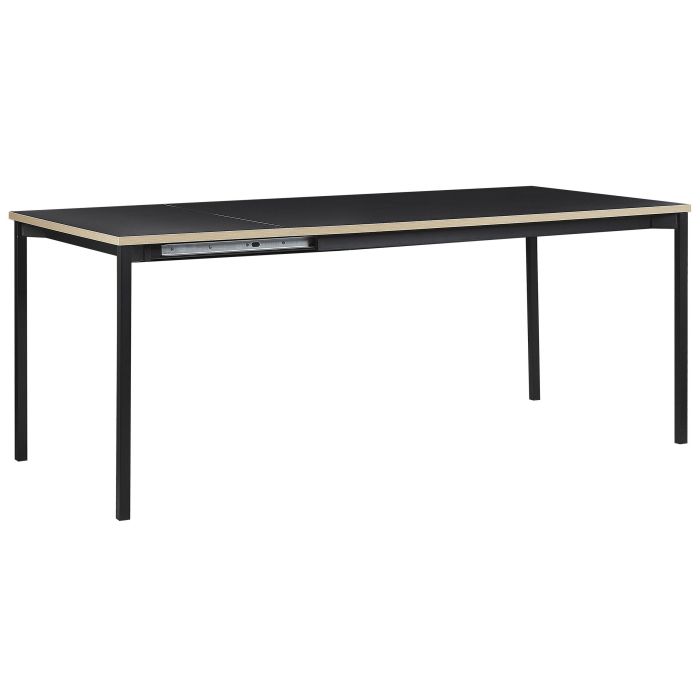 Extending Dining Table 140/190 x 90 cm Black AVIS