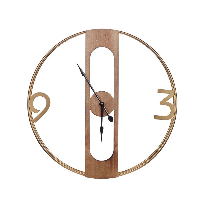 Wall Clock 50cm Light Wood
