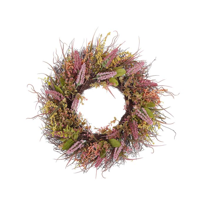 Door Wreath 50cm Pink and Green