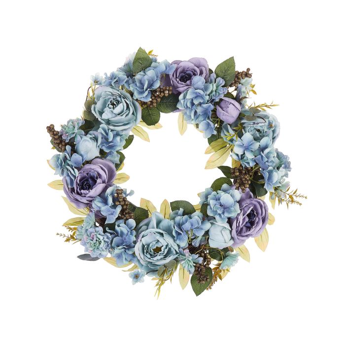 Door Wreath ø 50 cm Blue GALDAR