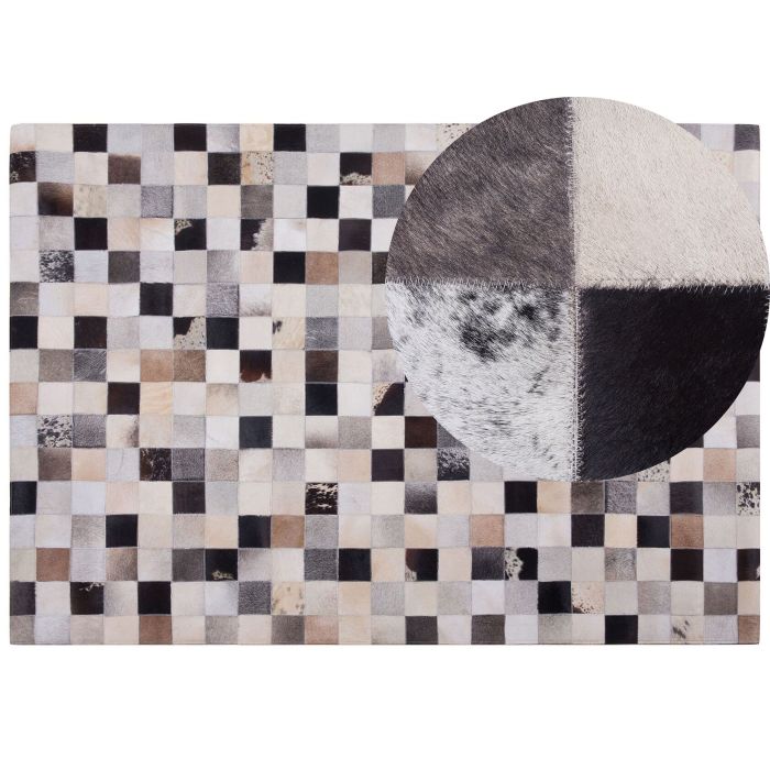 Cowhide Area Rug 160x230cm Brown