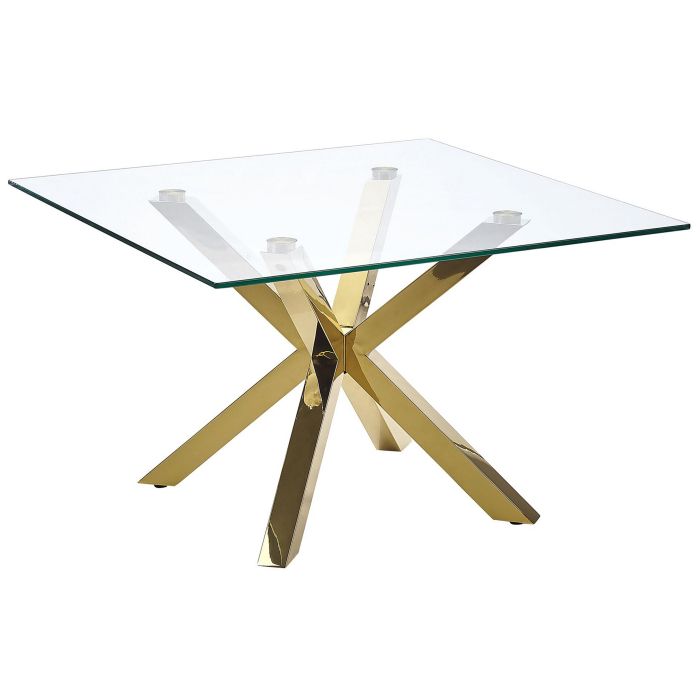 Glass Top Coffee Table Gold STARLIGHT