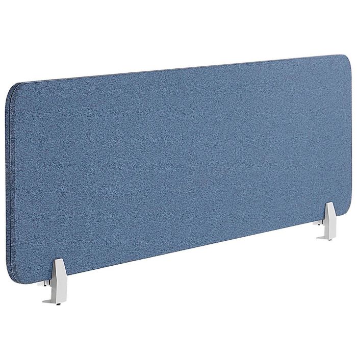 Desk Screen 130 x 40 cm Blue WALLY