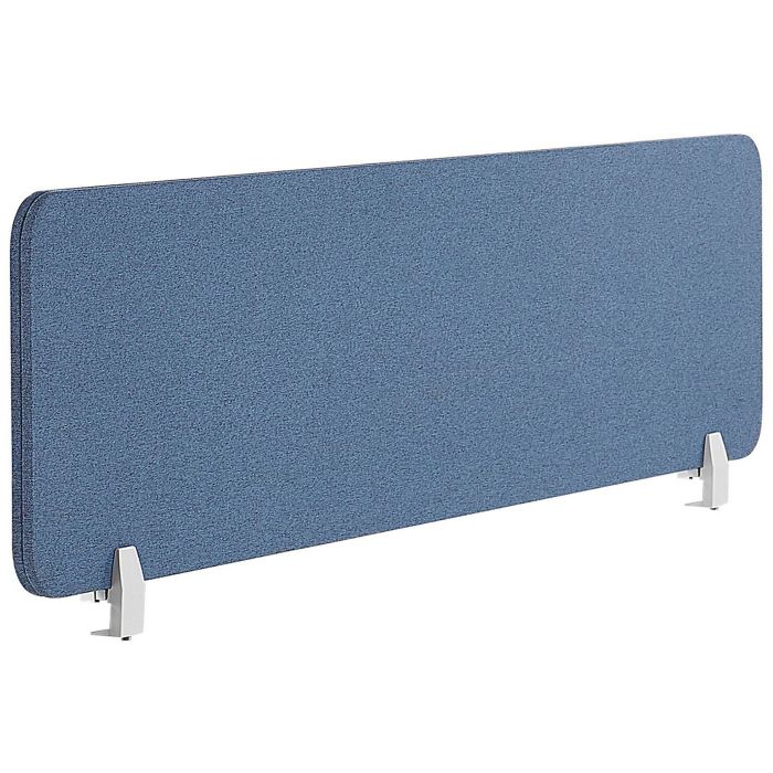 Desk Screen 160 x 40 cm Blue WALLY