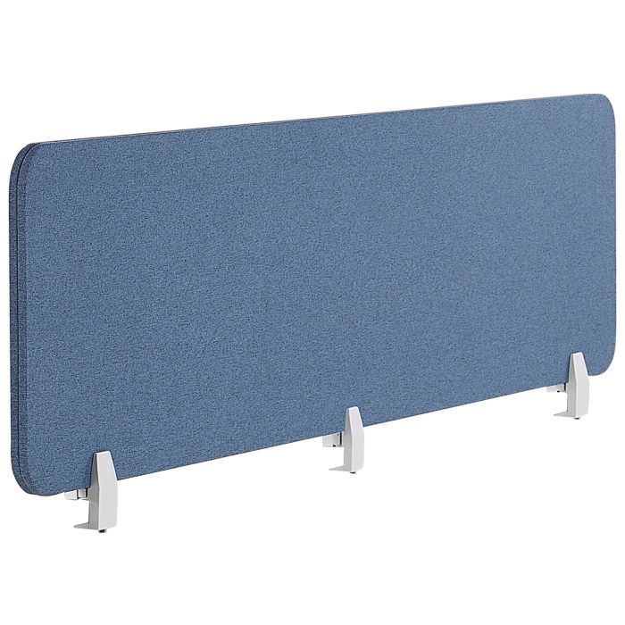 Desk Screen 180 x 40 cm Blue WALLY