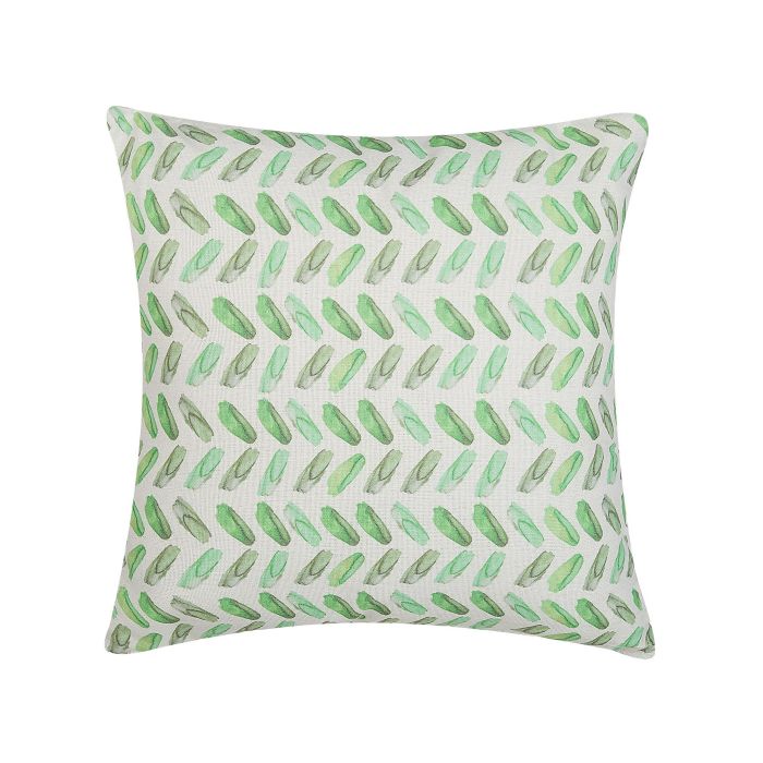 Cushion 45x45cm White and Green