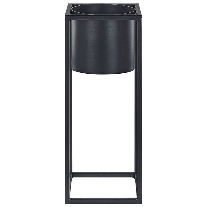 Metal Plant Pot Stand 15 x 15 x 40 cm Black IDRA