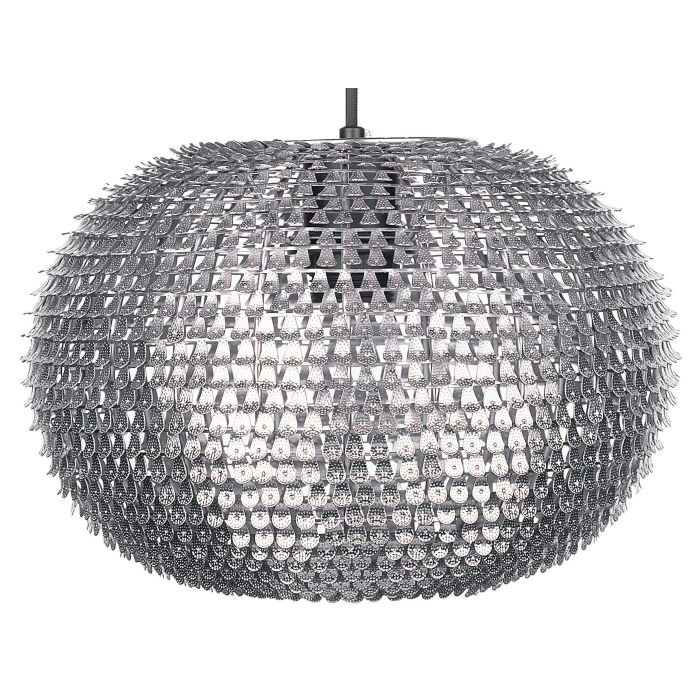 Oval Pendant Lamp Silver REINE
