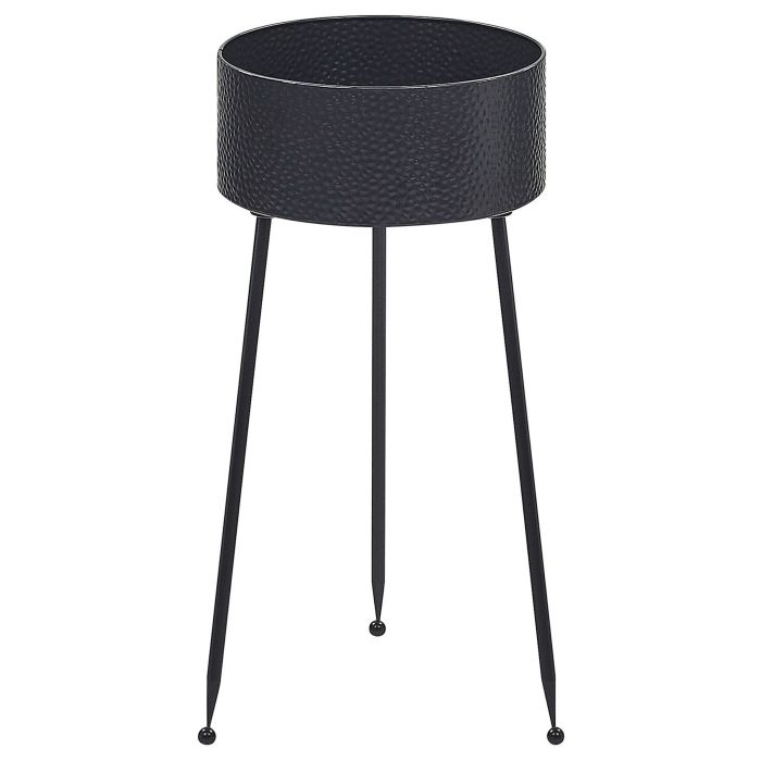 Metal Plant Pot Stand 29 x 26 x 50 cm Black LEIKA