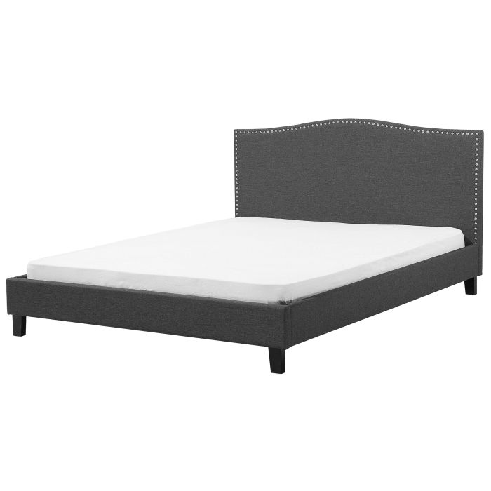 Fabric EU Super King Bed Grey MONTPELLIER