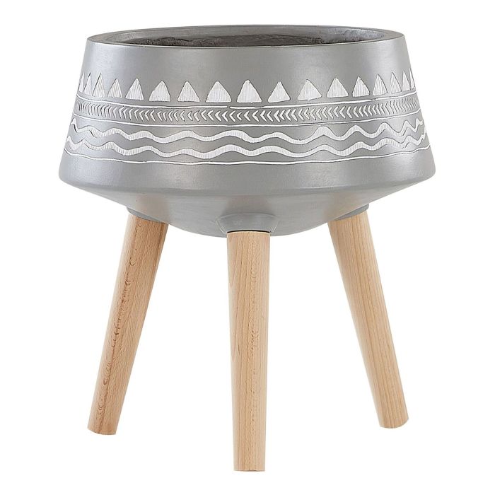 Plant Pot Stand 42 x 42 x 44 cm Light Grey WERIA
