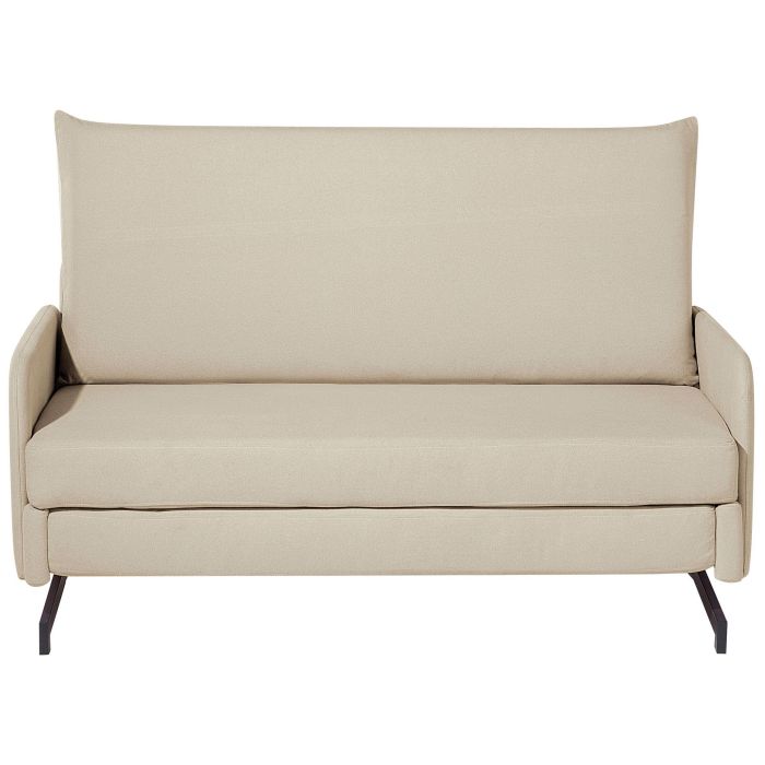 Fabric Sofa Bed Beige BELFAST