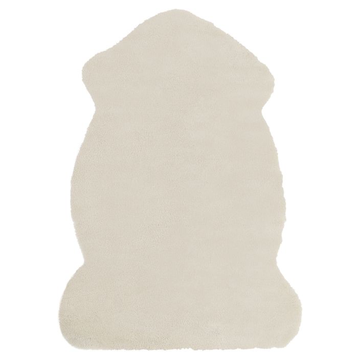 Faux Fur Rabbit Rug Beige UNDARA