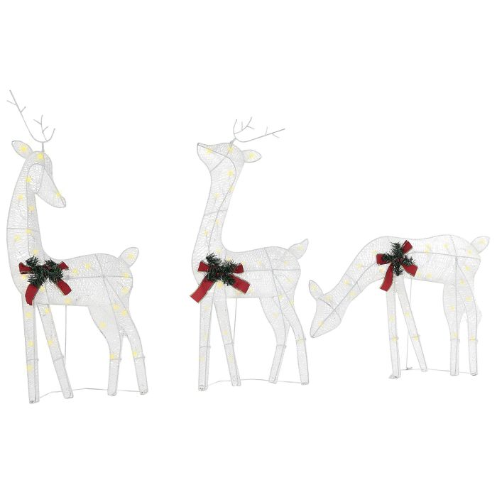 Outdoor LED Decoration Reindeers 92 cm White ANGELI
