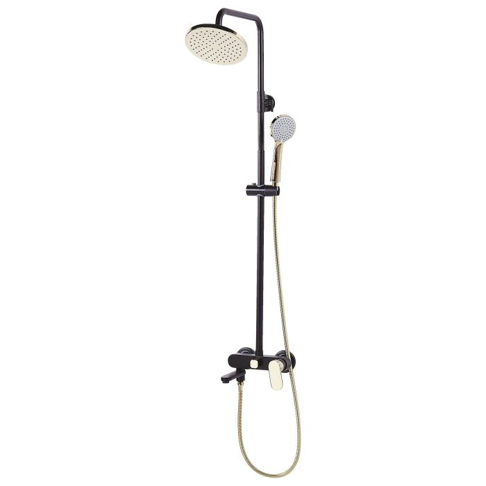 Mixer Shower Set Black with Gold GURARA