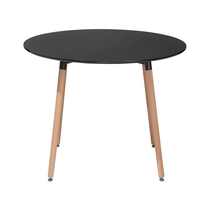 Round Dining Table ⌀ 90 cm Black BOVIO