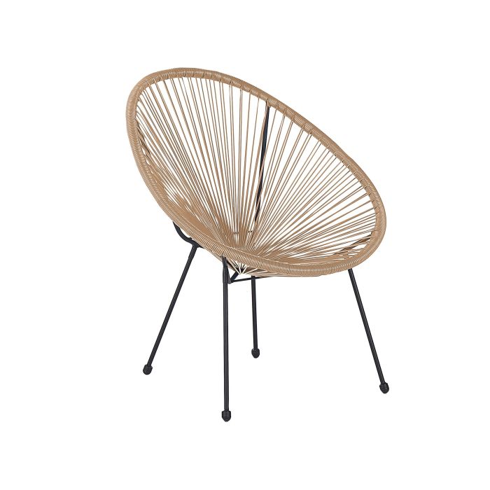 PE Rattan Accent Chair Natural ACAPULCO II