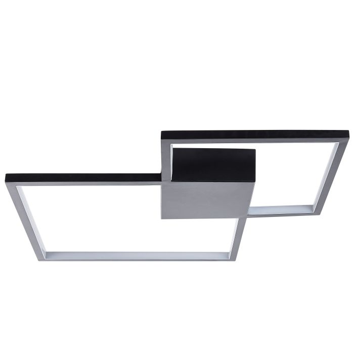 Metal LED Ceiling Lamp Black OKSU