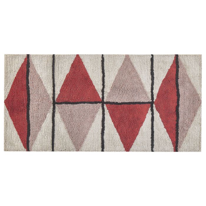 Cotton Area Rug 80x150cm Multicolour