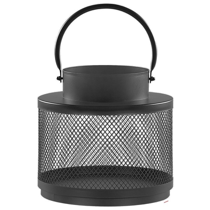 Metal Candle Lantern 19 cm Black YAMDENA