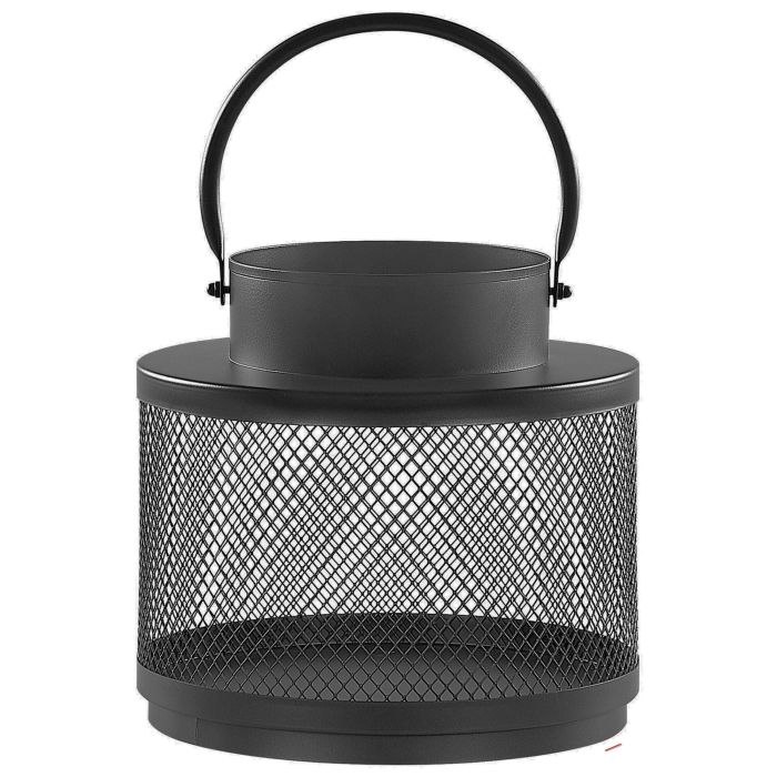 Metal Candle Lantern 24 cm Black YAMDENA