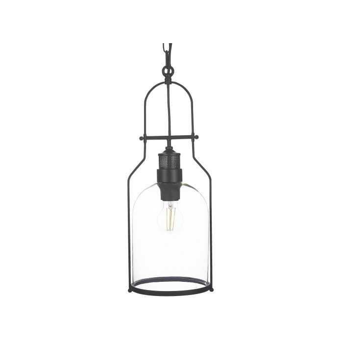 Metal Pendant Lamp Black BASHILO