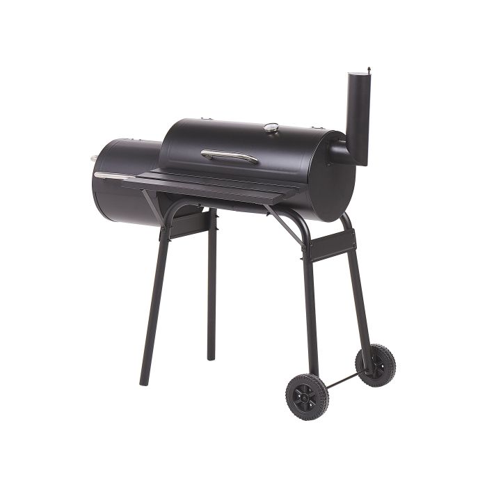 Charcoal BBQ Grill and Smoker Black KATLA